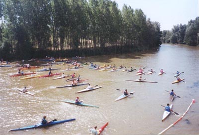 Rio Duero con las regatas